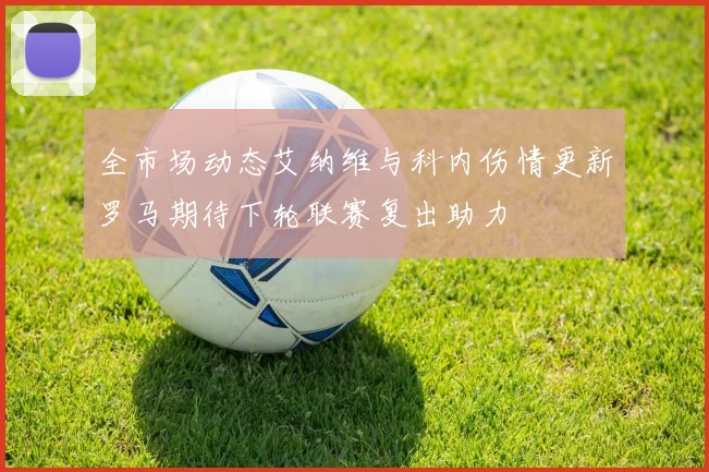 全市场动态艾纳维与科内伤情更新罗马期待下轮联赛复出助力